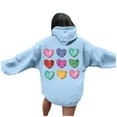 thumbnail image 1 of WILLBEST Sudadera con Capucha para Mujer, Estilo Casual, Ideal para El Día de San Valentín Sudadera Estampada con Capucha, Estilo Holgado XX-Grande, 1 of 4