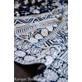 thumbnail image 2 of Midnight Blue Pure Georgette Chikankari Saree with Mukaish Work, 2 of 10