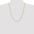 thumbnail image 2 of 14k Yellow Gold 2mm Solid Diamond Cut Rope Chain w/ Lobster Clasp 28", 2 of 5