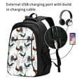 thumbnail image 2 of Balery Cool Chicken Mochila con carga USB para hombre y mujer - Mochila impermeable y antirrobo para portátil con puerto USB para viajes, trabajo, estudios y universidad, 2 of 7