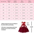 thumbnail image 3 of Toddler Girls Floral Princess Dress Wedding Party Tutu Tulle Sundress Gown, 3 of 7