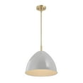 thumbnail image 4 of Designers Fountain Biba 15 inch 1-Light Brushed Gold Modern Pendant Light Grey Sky Metal Shades, D287M-15P-BG, 4 of 9