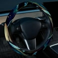 thumbnail image 2 of Starry Shark 14.5 Inch Printing PVC Leather Auto Accessories Steering Wheel Covers Car Wheel Covers Steering Wheel Cover, 2 of 6