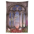 thumbnail image 3 of Ambesonne Gothic Tablecloth Rectangular Table Cover, Secret Garden, 60"x84", Lilac Grey Blue, 3 of 4