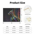 thumbnail image 2 of Naloa Dragon with Colorful Tail Print Canvas Bathroom Wall Art,Bathroom Wall Art Decoration, Canvas Poster Prints,Decorative Paintings for Living Room, Bathroom, Kids Room, 2 of 6