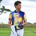 thumbnail image 4 of Lsque inside out 2 Pattern Golf Shirts for Men Dry Fit Print Moisture Wicking Performance Short Sleeve Polo Shirt-XX-Large, 4 of 7