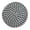 A008- Off-White + Dark Gray Stripe, variant on Woven Round Coaster 4.3 Inch Cream White Tan Dots Heat Resistant Pad For Drinks 1 Pack