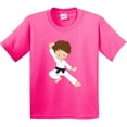 thumbnail image 3 of Inktastic Karate Boy, Cute Boy, Black Belt, Brown Hair Youth T-Shirt, 3 of 5