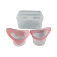thumbnail image 2 of 2 vasos de silicona para lavado ocular. Mantén tus ojos limpios. Vasos de limpieza ocular universales. Rosa, 2 of 9