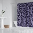 thumbnail image 2 of Leopard Pattern Purple Shower Curtain 72"x84" ,Bathroom Decorative Shower Curtains Set with 12 Hooks,Modern Waterproof Washable Shower Curtain, 2 of 6