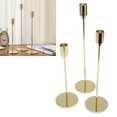 thumbnail image 3 of Metal Candle Holder, Beautiful Metal Candlestick High Gloss Thin Iron Retro Design  For Dining Room, 3 of 8