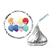 216 Welcome Home Birthday Hershey's Kisses Stickers / Labels