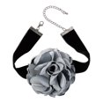 thumbnail image 1 of Pulsera de collar geométrica de moda elegante y romántica con flocado de rosas, 1 of 1