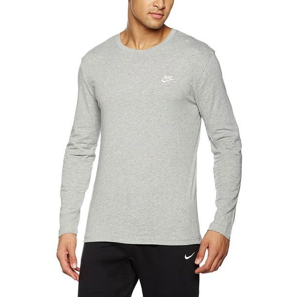 Nike - Nike Swoosh Logo Longsleeve Men's T-Shirt Grey/White 804413-063 ...