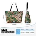 thumbnail image 2 of Yiaed Cactus 4 Print Large Capacity Beach Travel Bag - Waterproof Zipper Vacation Tote for Sandproof Storage, and Camping, 2 of 5