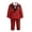 Red, variant on GobdXE Boys Double Breasted Suit Jacket Pants Bow Tie Lapel Flower Kids Wedding formal Outfit Set White,6-7 Years