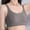 Gray, variant on Fatuov Wireless Bras for Women Full Coverage Push-Up Bralettes for Home Solid Color Sexy Thin Adjustable Straps Breathable Summer Bras 40B, Gray