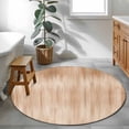 thumbnail image 3 of Round Area Rugs Collection 3.3 Ft, Beige Ombre Non-Slip Residential Carpet, Modern Abstract Art Gradient Indoor Crawling Mats Doormat Runner Rugs Play Mat for Bedroom, 3 of 8
