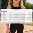 thumbnail image 3 of Xdegoge Children Girls Sleeveless Crop Tops Casual Basic Athletic Workout Tank Soft Breathable Gymnastics Dance Activewear Shirts Stretchy Summer Gym Clothes, 3 of 7