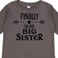 thumbnail image 4 of Inktastic Finally I'm the Big Sister Girls Long Sleeve Toddler T-Shirt, 4 of 5