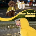 thumbnail image 4 of HQREA Dog Raincoat Water Proof Reflective Adjustable Hooded Pet Rain Jacket for Outdoor, 4 of 7