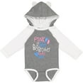 thumbnail image 3 of Inktastic Pink or Blue, Big Brother Loves You Footprints and Heart Boys Long Sleeve Baby Bodysuit, 3 of 5