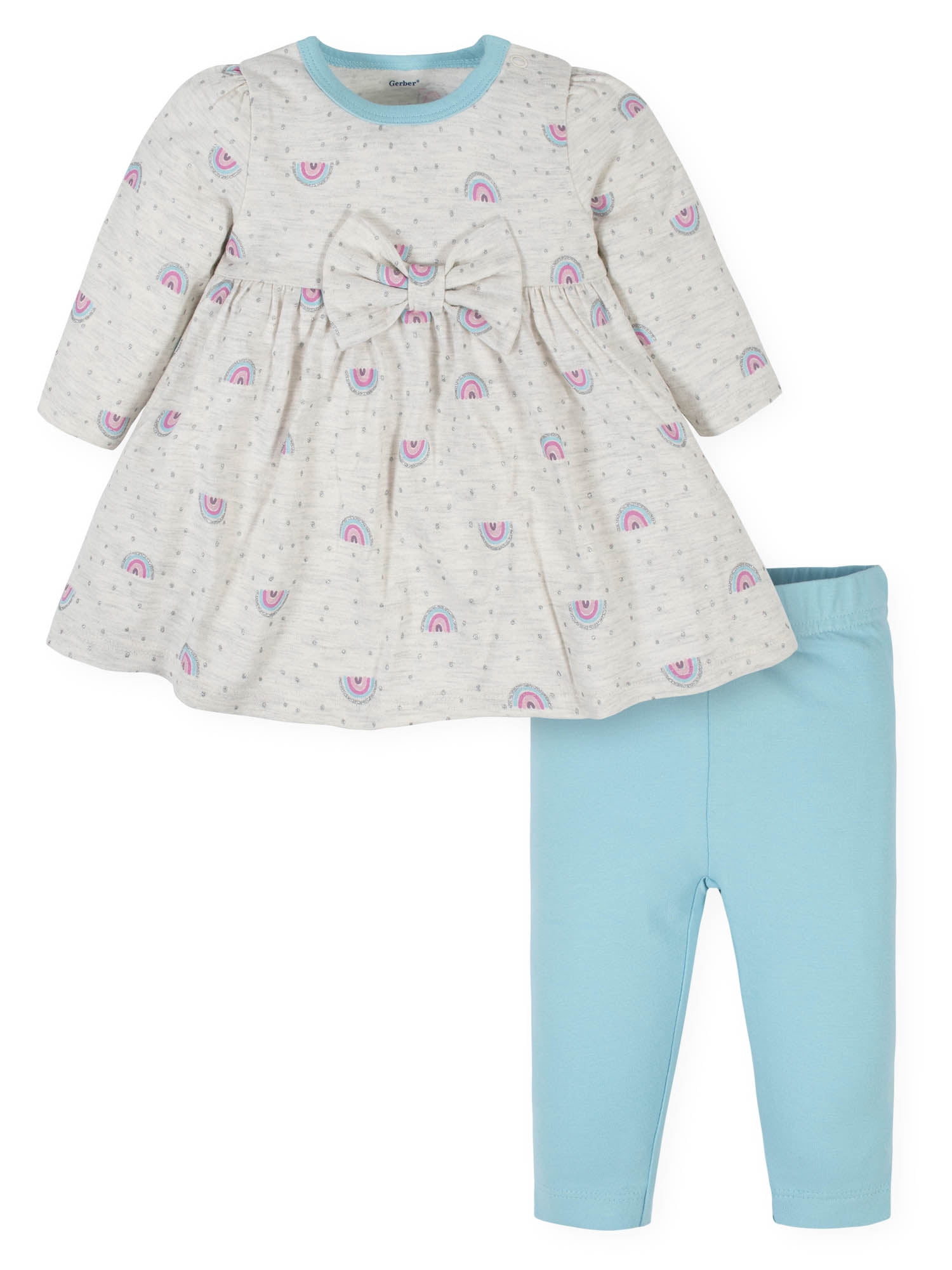 baby girl dress and pants set