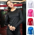 thumbnail image 4 of Nuevas mujeres Yoga Tops Sexy Gym Sportswear Fitness cuello redondo, 4 of 8