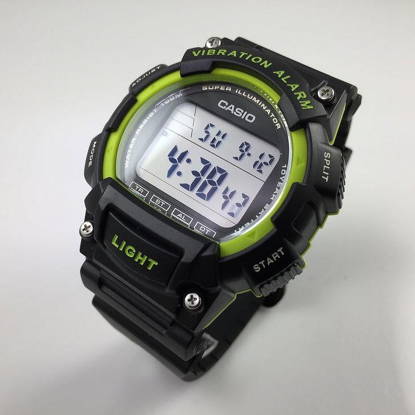 Casio Men s Sport Digital Watch Black Green Vibration W736H 3AV in El Salvador at USD 51 Rating 4