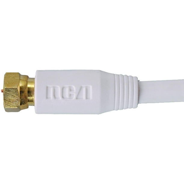 Rca Vh625whr Rg6 Coaxial Cable (25ft; White)