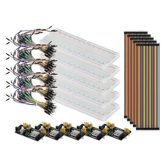 Soimiss Breadboard Jumper Wires Kit with Practical Power Supply Module for Circuits