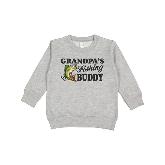 Inktastic Grandpa's Fishing Buddy Toddler Sweatshirt