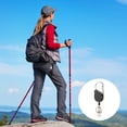 thumbnail image 2 of Pebbuoy Retractable Keychain Heavy Duty Carabiner Key Chain Lightweight Impact Resistance Tactical ID Badge Reel Key Ring, 2 of 6