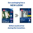 Avery Door Hanger w/TearAway Cards, 4 1/4 x 11, Matte White, 10/Sheet