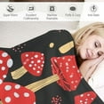 thumbnail image 3 of ARISTURING Mushroom Blanket Cozy Soft Throw Blankets Lightweight Flannel Blanket Luxury Bed Blanket Gifts for Couch Sofa Chair Bedding Living Room, 3 of 6