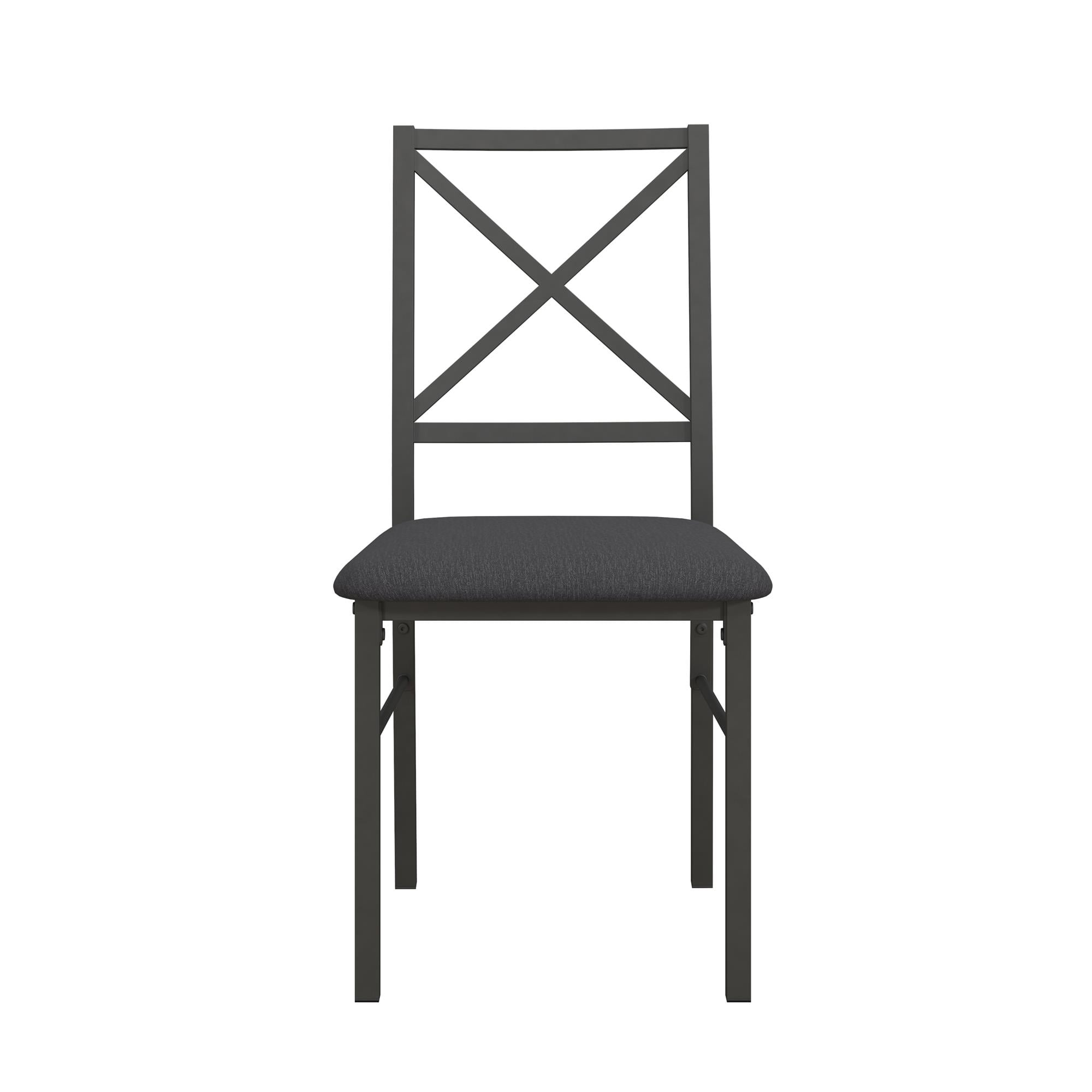 Mainstays 5-Piece Dining Table and Chair Set for 4, Black