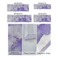 thumbnail image 3 of Kitchen Cafe Valance Curtain for Small Windows,Modern Abstract Art Marble Texture Rod Pocket Short Valances Golden and Gradient Purple Window Treatment Panel for Living Room/Bedroom/Bathroom,42x18in, 3 of 9