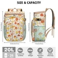 thumbnail image 3 of Mushroom Cooler Backpack Insulated Waterproof Leak Proof Backpack Cooler Lightweight Lunch Picnic Camping Backpack Cooler for Office Workers Outdoor Enthusiasts, 3 of 6