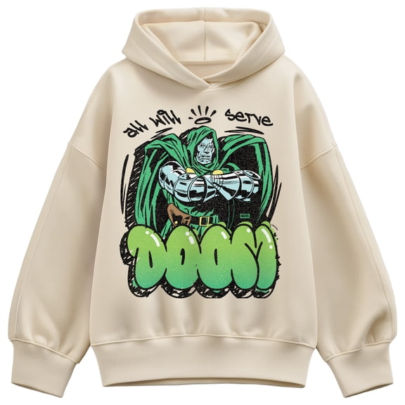Fantastic Four - Doom Street - Women's Oversized Fleece Hoodie Sweatshirt