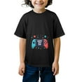 thumbnail image 4 of WISHTIME Kids' T-Shirt Dot Happy Dot Day 2024 Funny Colorful Polka Short Sleeve Size XS-XL Black, 4 of 7