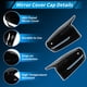 thumbnail image 5 of 1 par de tapa de espejo lateral negro brillante de reemplazo para BMW Serie 3 G20 320i 325i 330i 5 Serie G30 525i 530i 540i M Sport 2017-2022 tapas de espejo exterior 51168492897/51168492898, 5 of 7