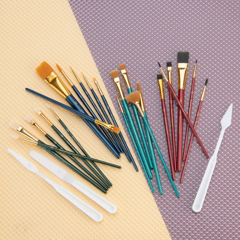 ROYAL & LANGNICKEL 25-Piece All-Media Taklon Brush Set – Wood