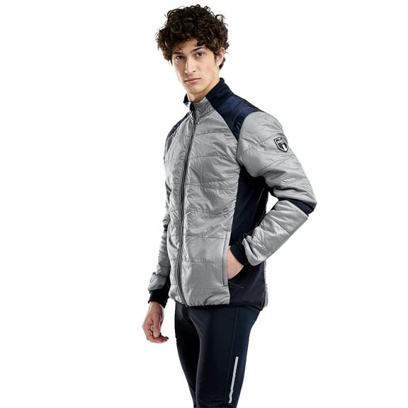 SWIX Adult Male Mayen Quilted Jacket, Color: Light Gray Melange, Size: M (232411-10104-M)