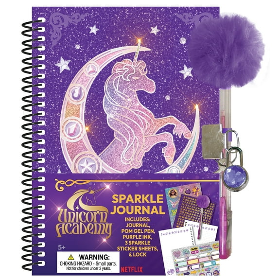 Unicorn Academy Super Scrap Journal Set – DIY Scrapbook Kit with Stickers, Pens & More | Magical Journal Kit for Girls Ages 6 