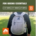 thumbnail image 3 of Ozark Trail 25L Adult Polyester Hiking Backpack, Gray, 3 of 15