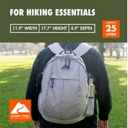 Ozark Trail Adult 25L Polyester Hiking Backpack, Gray