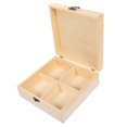 thumbnail image 1 of Estuche de madera para guardar bolsitas de té Estuche para guardar bolsitas de té Estuche para guardar bolsitas de café con 4 compartimentos, 1 of 6