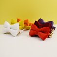 thumbnail image 4 of Collar de terciopelo para gato, personalizado, con etiqueta de identificación, collar para gatito, cascabel, pajarita, collar pequeño personalizado, 4 of 5
