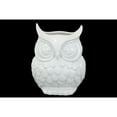 thumbnail image 2 of Owl Figurine/Vase Gloss Finish - Large - White - Benzara, 2 of 2