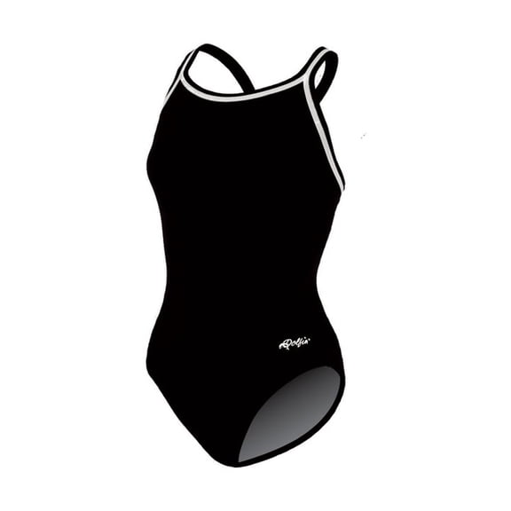 Dolfin Chloroban Solid DBX Back Girls 22-28 Black